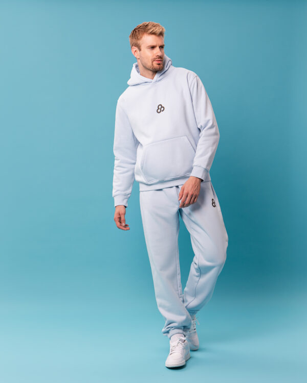 Baby Blue Unisex Comfort Hoodie - Image 3