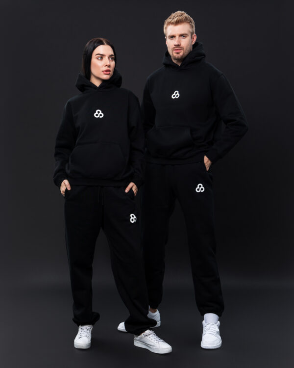Black Unisex Comfort Hoodie - Image 3