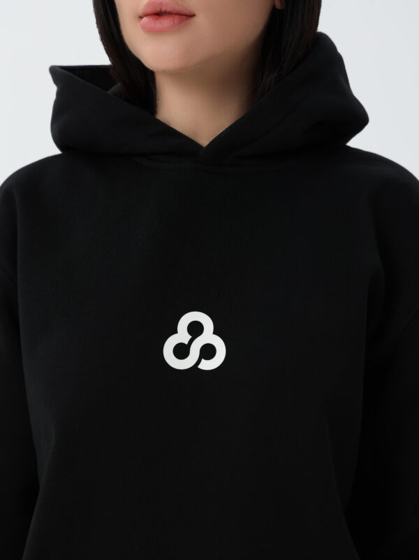 Black Unisex Comfort Hoodie - Image 2